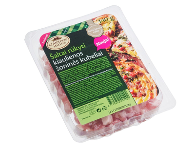 Šaltai rūkyti KLAIPĖDOS šoninės kubeliai, 140g