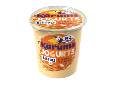 Jogurtas KARUMS su grūdais, be laktozės, 350g
