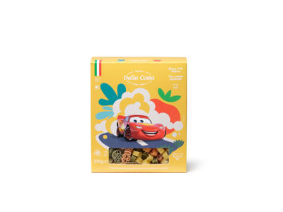 Makaronai DALLA COSTA CARS su pomidorais ir špinatais, 250 g