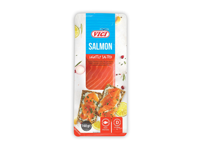 Silpnai sūdyta lašišos filė VIČI, 160g