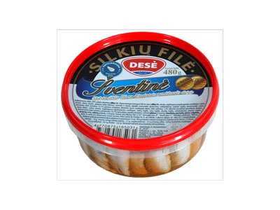 ŠVENTINĖ silkių filė su džiovintais pomidorais aliejuje, 480 g