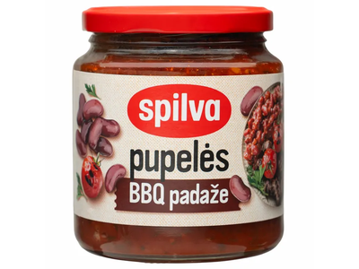 Pupelės raudonosios BBQ padaže SPILVA 570g