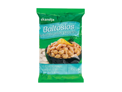 Baltosios stambiosios pupelės SKANĖJA, 450 g