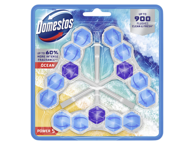 Tualeto blokas DOMESTOS P5 P. OCEAN, 3 x 50 g