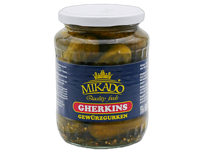 Konservuoti agurkėliai MIKADO, 680g/350g