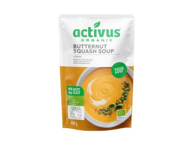 Ekologiška sviestinių moliūgų sriuba ACTIVUS, plast. maišelyje, 400g, LT-EKO-001