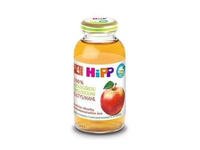 Ekologiškos švelnios obuolių sultys HIPP nuo 4 mėn., 200 ml
