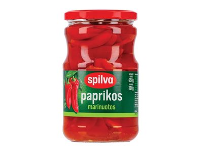 Marinuotos paprikos SPILVA, 650 g