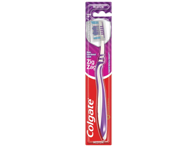 Dantų šepetėlis COLGATE ZIG ZAG MEDIUM, 1 vnt.