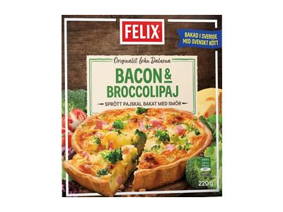 Šaldytas pyragas FELIX su kiauliena ir brokoliais, 220 g