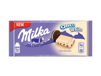 Šokoladas MILKA, White Oreo cookies, 100 g