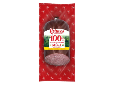 Karštai rūkytas saliamis Lietuvos Standartas 500 g, Aukščiausia rūšis