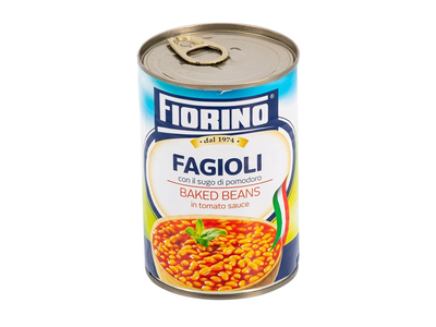 Konservuotos, keptos pupelės pomidorų padaže FIORINO, 425 ml