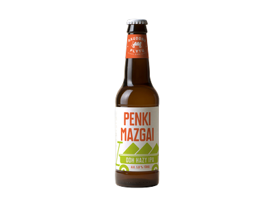 Alus RAUDONŲ PLYTŲ Penki mazgai, 5,0%, 0,33 l, butelis