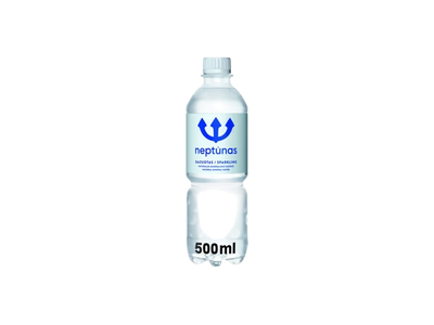 Natūralus gazuotas mineralinis vanduo NEPTŪNAS, 500 ml
