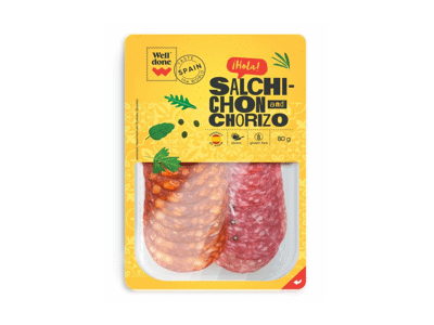Vytintos dešros SALCHICHON ir CHORIZO WELL DONE, nerūš., 80 g