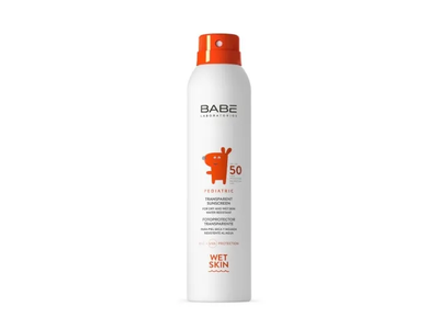 BABÉ apsauginė dulksna vaikams drėgnai odai PEDIATRIC SPF50, 200ml