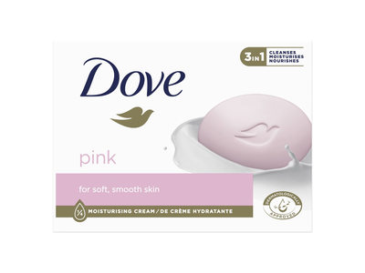 Gabalinis tualetinis muilas DOVE PINK, 90 g