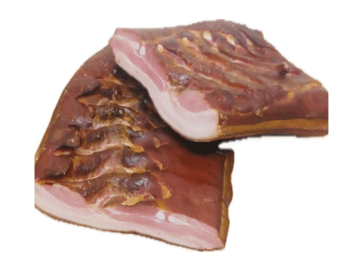 Karštai rūkyta kiaulienos šoninė, a. r., 1 kg