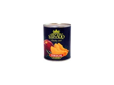 Persikų puselės MIKADO, luptos, 825g / 485 g