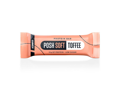 Baltyminis batonėlis ICONFIT POSH SOFT TOFFEE, 40g