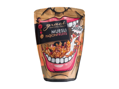 Dribsniai GRACI PASSIONFRUITS su pasifloromis, 300 g