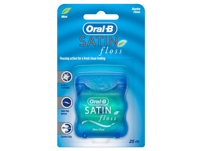 Dantų siūlas ORAL-B Satin Tape, 25 m