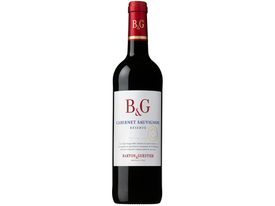 Raudon. sausas vynas B&G CABERNET, 13%, 0,75l