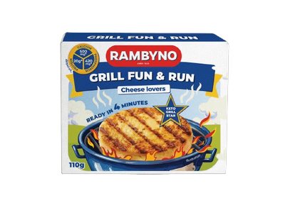 Sūrio produktas kepimui RAMBYNO GRILL, 45 % rieb. s. m., 110 g