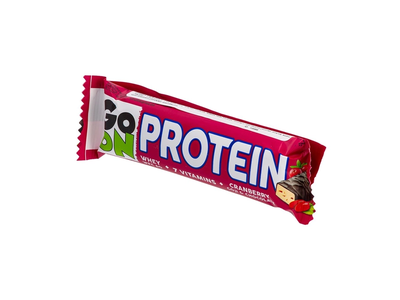 Baltyminis batonėlis su spanguolėmis SANTE GO ON, 50 g