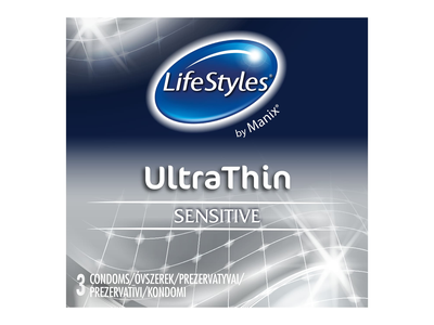 Prezervatyvai LIFESTYLES ULTRA THIN, 3 vnt.
