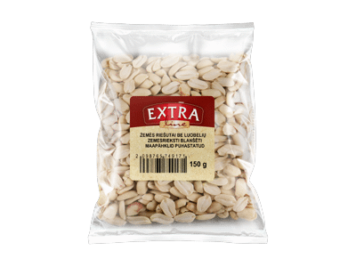 Žemės riešutai EXTRA LINE, be luobelių, 150 g