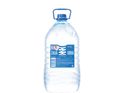 ŽALIA GIRIA Negazuotas natūralus mineralinis vanduo 5 l