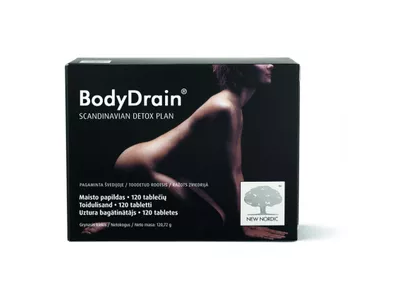 NEW NORDIC maisto papildas BODY DRAIN, 120 tab.