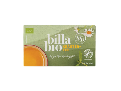 Žolelių arbata BILLA BIO, 20 X 1,7 g