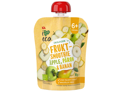 Tyrelė I LOVE ECO kriauš. banan., 6 mėn, 90 g