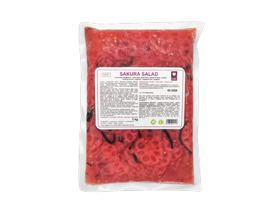 Šaldytos, marinuotos lotoso šaknų salotos SAKURA 1kg