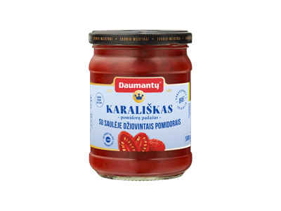 KARALIŠKAS pomidorų padažas su džiovintais pomidorais, 500 g