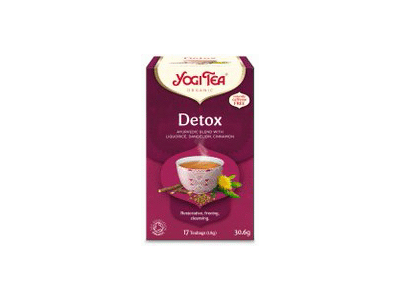 Ekologiška ajurvedinė arbata YOGI (DETOX), 17 vnt.