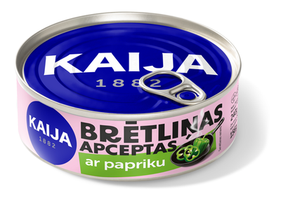 Kepti šprotai KAIJA pomidorų padaže su paprikomis, 240 g