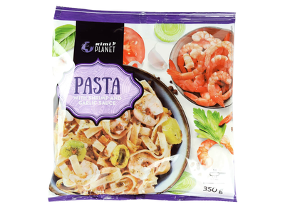 Makar. su krevet. ir česnakų pad. RIMI, 350 g