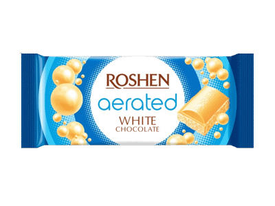 Baltasis akytasis šokoladas ROSHEN AERATED, 80 g