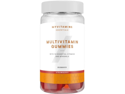 Braškių skonio multivitaminų guminukai MYVITAMINS, 60vnt.