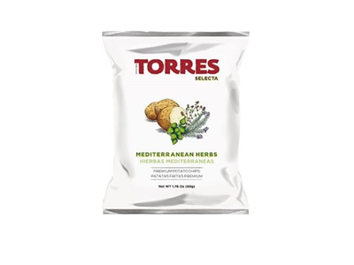 Bulvių traškučiai TORRES, su Viduržemio jūros žolelėmis, 150g
