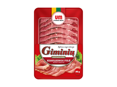 Maž. rūk. GIMINIŲ kiaulienos filė, a. r. 90 g