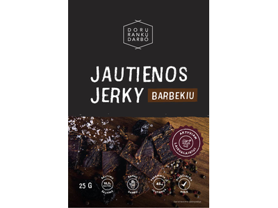 Vytintos jautienos Jerky Barbekiu, a.r. 25g