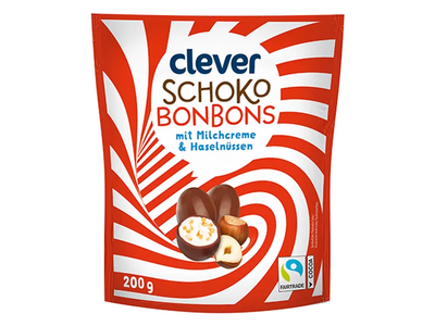 Saldainiai CLEVER Schoko Bonbons, 200 g