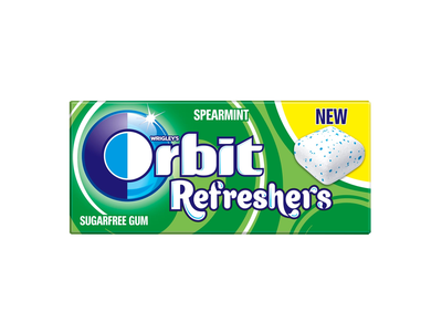 Kramt. guma ORBIT REFRESHERS SPEARMINT, 15,6g