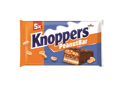Šokolad. batonėlis KNOPPERS PEANUTBAR, 200 g