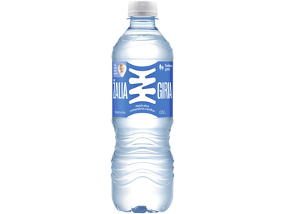 ŽALIA GIRIA Negazuotas natūralus mineralinis vanduo 0,5 l